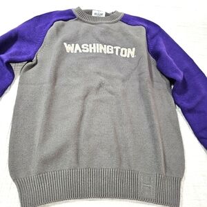 Hillflint Washington University Tailgate Crew Neck Sweater Sz Small NWTs Huskies